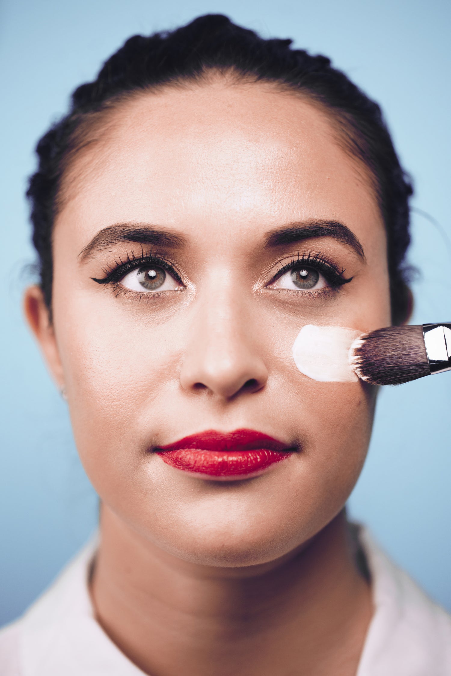 Brushing on Makeup