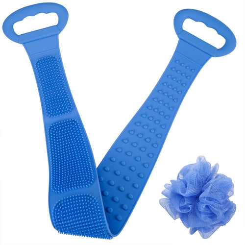 Back Scrubber For Shower Exfoliating, Silicon Body Brush For Bathing