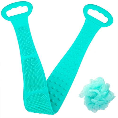 Back Scrubber For Shower Exfoliating, Silicon Body Brush For Bathing